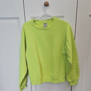 Jerzees Neon Lime Crewneck Sweatshirt